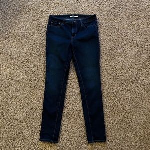 Womens Levis 711Skinny Jeans Dark Blue W29 L30
